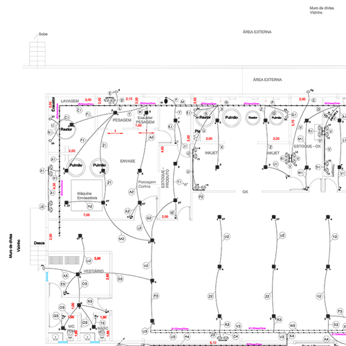 Projeto Elétrico Interno Industrial